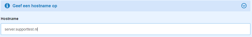 Afbeelding van VPS hostname