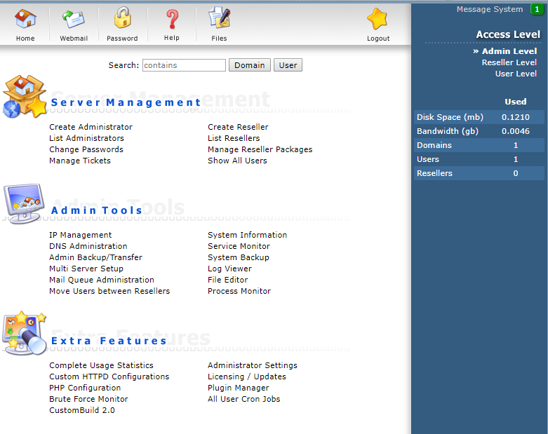 directadmin skin example