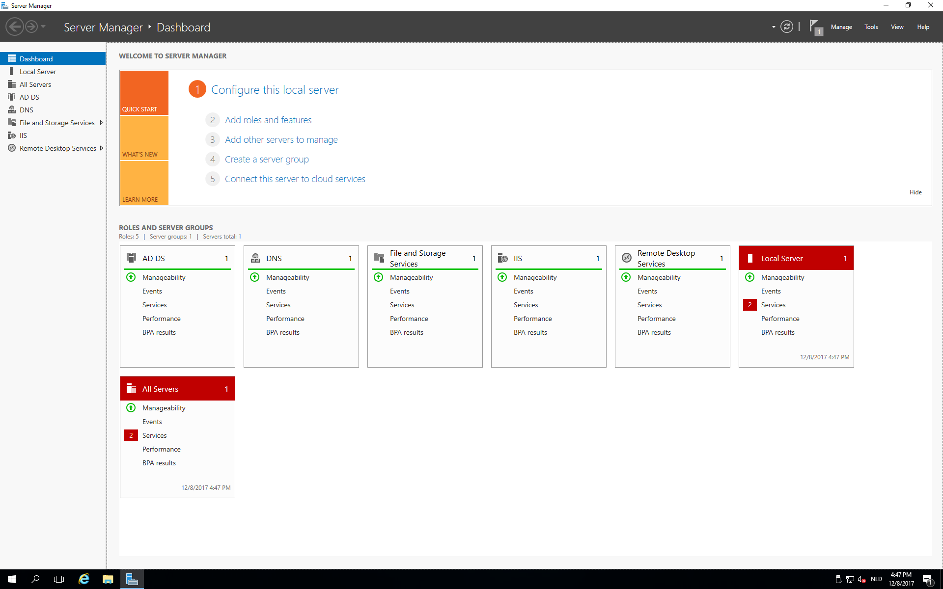 Windows Server Manager