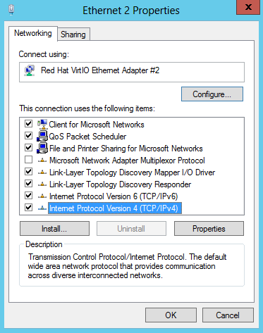 ethernet 2 properties