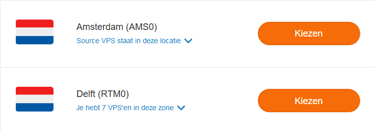 vps klonen kies een availability zone