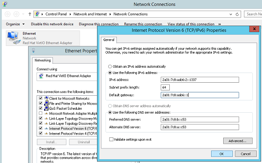 windows server ipv6 configuratie