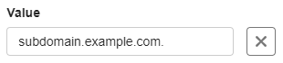 example value alias record pointing to external (sub)domain