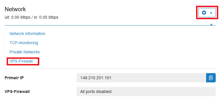 vps networking firewall