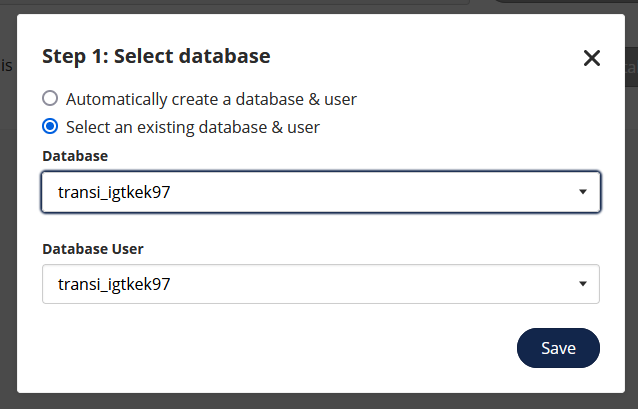 choose a database