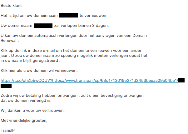 phishing mailing