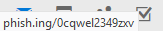 phishing status bar url