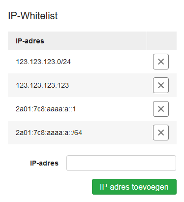 api whitelist