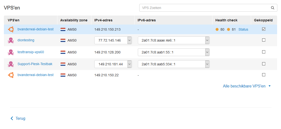 haip vps koppelen