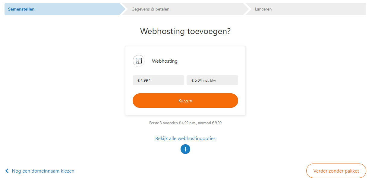 kies webhosting