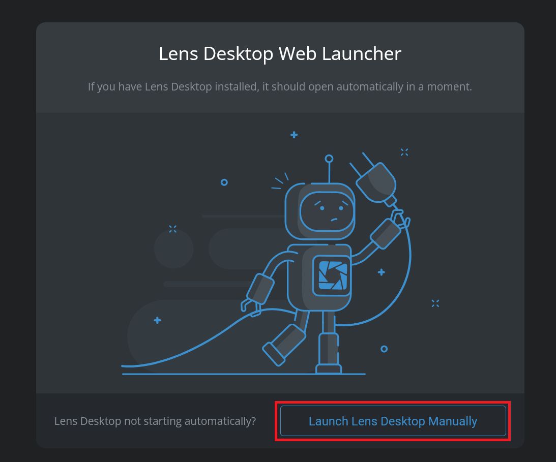 lens desktop web launcher