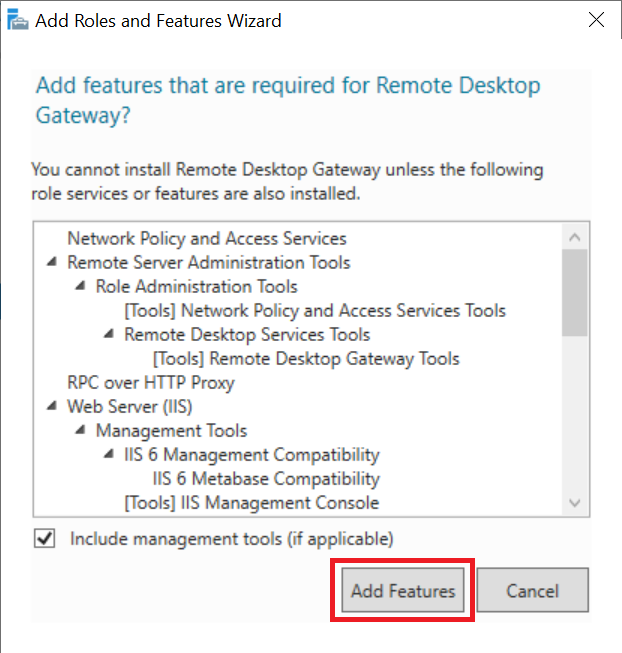 add rd gateway features