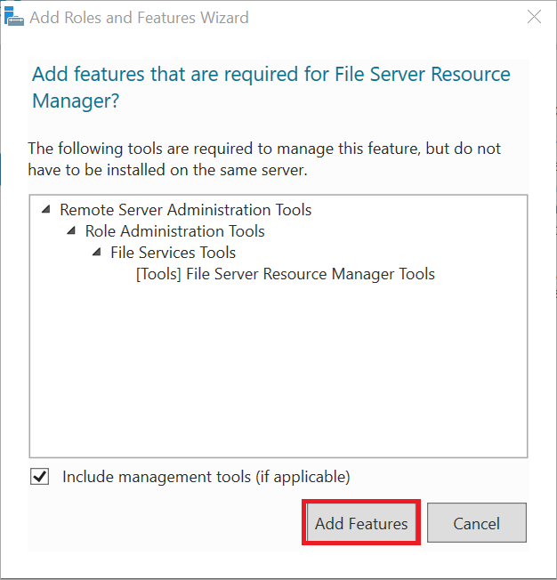 add role iscsi fsrm features