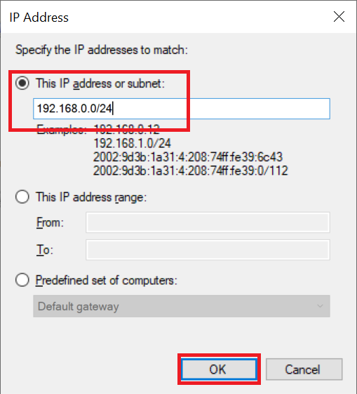 firewall rule add ip address