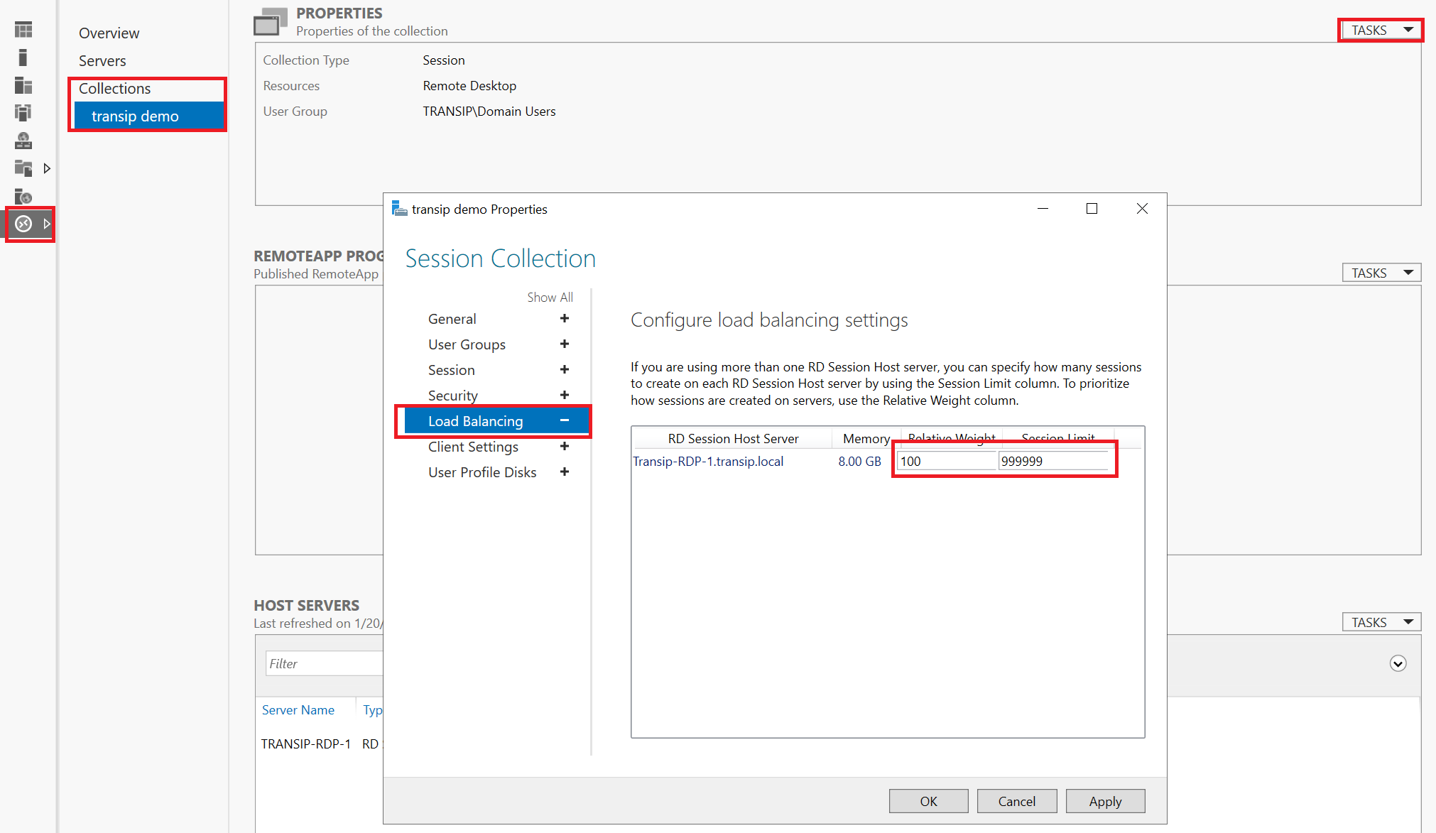 rds collection load balancing