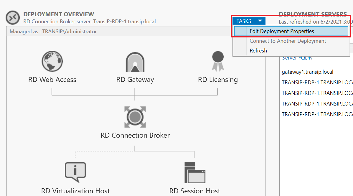 rds deployment overview tasks edit