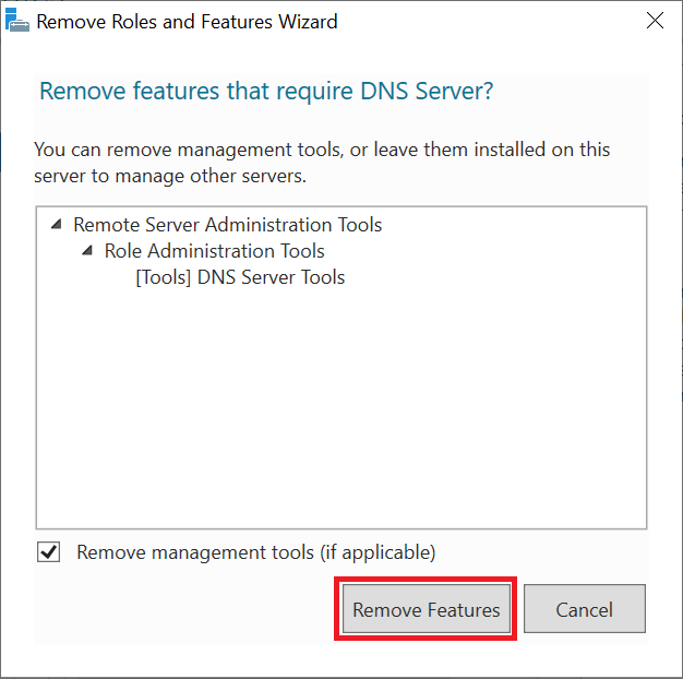 remove roles and features wizard remove role features