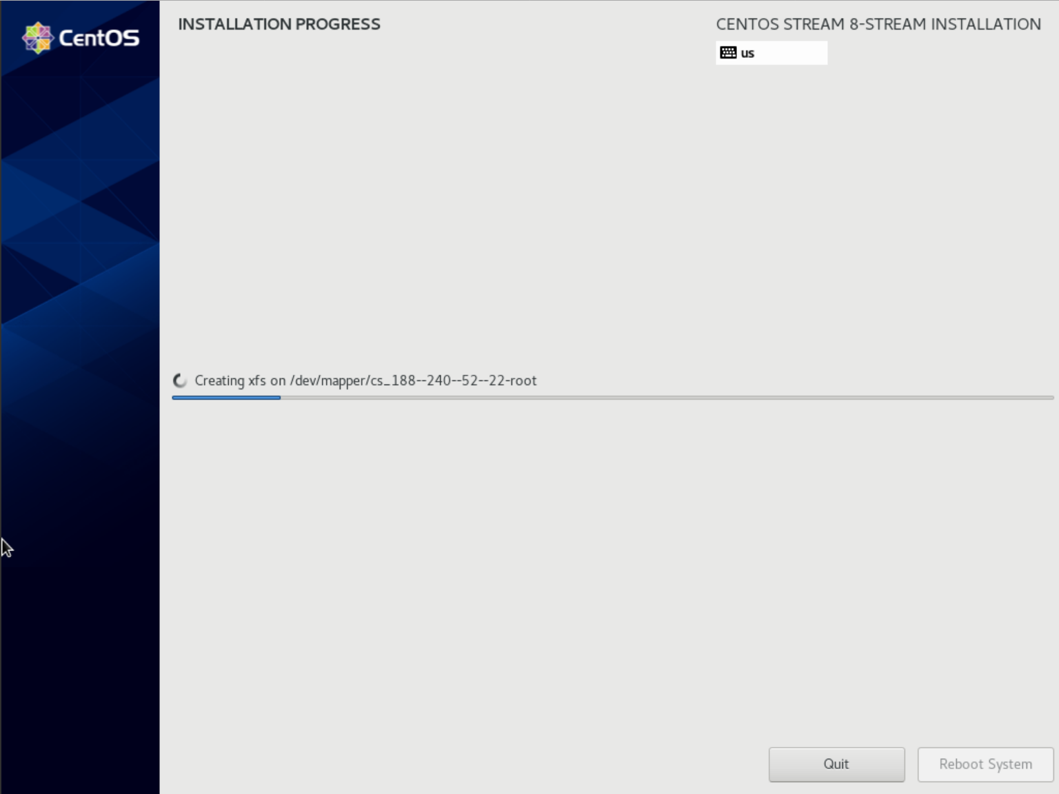 centos stream 8 installation configuration