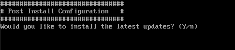 centos7 installation install updates