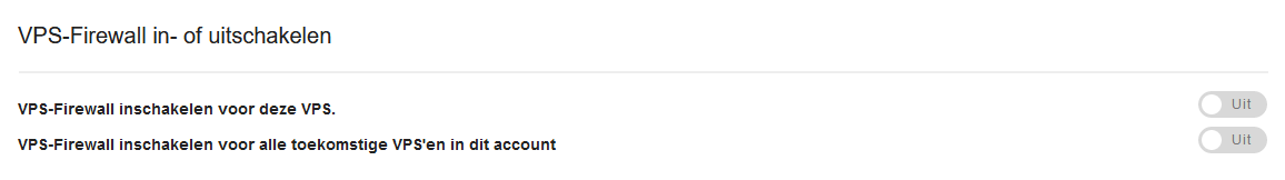 vps firewall uit