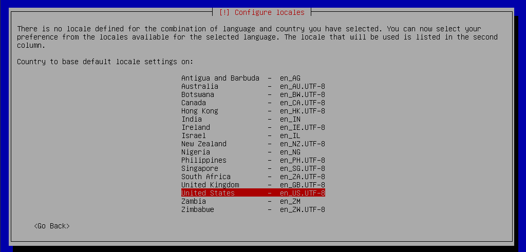 debian installation configure locales