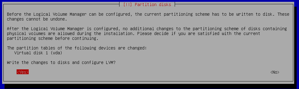 debian9 installation write changes