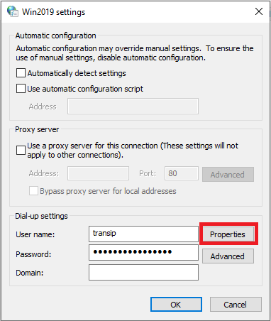 internet properties settings properties