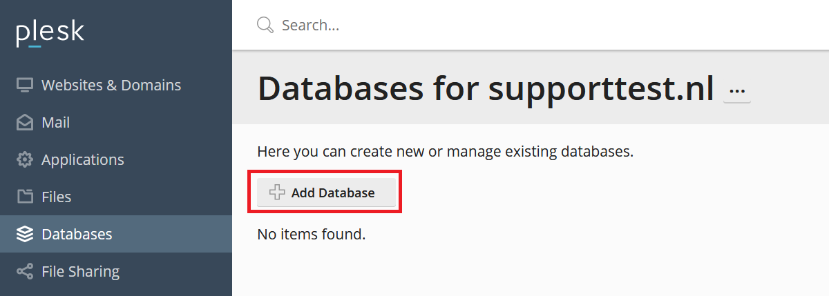 plesk databases