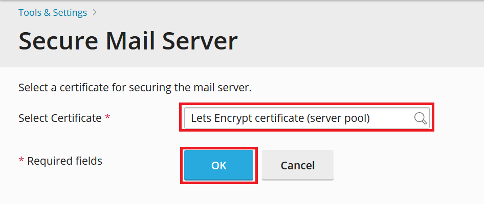plesk secure mail server