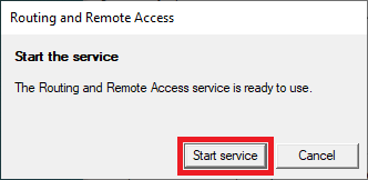 remote access start service