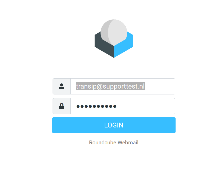 roundcube login page