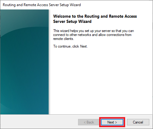 routing remote access wizard