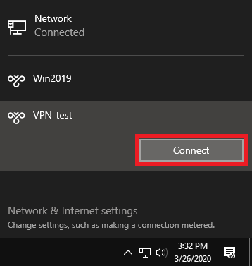 windows connect to vpn