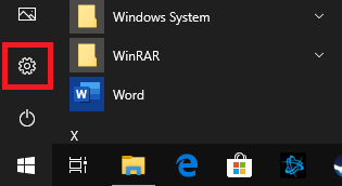 windows start settings