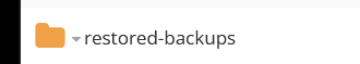 restored-backups map