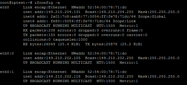 how to add ipv6 address using ifconfig