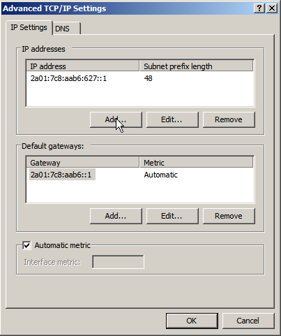 windows 2008 ipv6 advanced tcp/ip settings