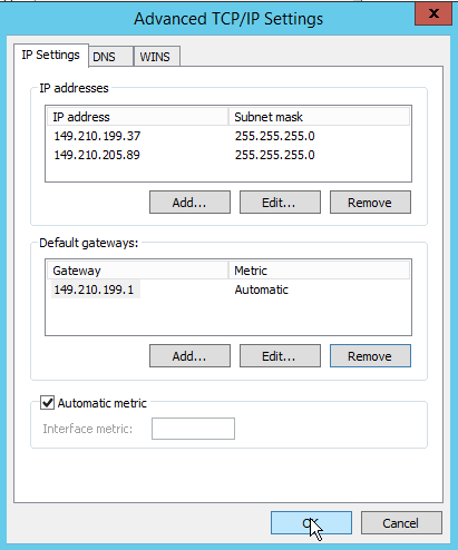 windows 2012 advanced tcp settings