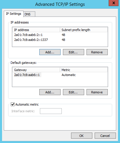 win 2012 advanced tcp/ip settings ipv6