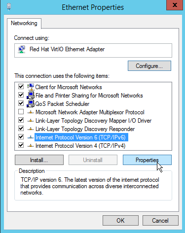 windows 2012 ipv6 ethernet properties